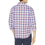 NAUTICA NAW011516NR CLASSIC FIT LS PLAID SHIRT
