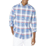 NAUTICA NAW011561BW CLASSIC FIT LS PLAID SHIRT