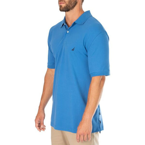 Nautica NAZ811014DX BIG & TALL STRETCH MESH POLO - Windsurf Blue