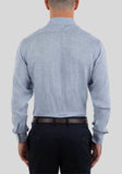 Joe Black Haul Tailored Fit Linen Shirt - Blue