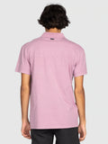 Rusty Comp Wash Short Sleeve Polo - Elderberry