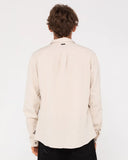 Rusty Overtone L/S Linen Shirt - Egret