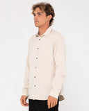 Rusty Overtone L/S Linen Shirt - Egret