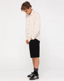 Rusty Overtone L/S Linen Shirt - Egret