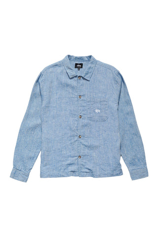 Stussy LONG LINEN Long Sleeve Shirt
