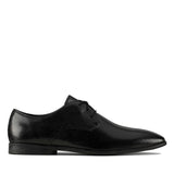 Clarks Bampton Park Leather Shoe - Black