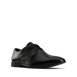 Clarks Bampton Park Leather Shoe - Black