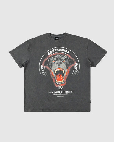 wndrr PUREBREED VINTAGE FIT TEE - Washed Grey
