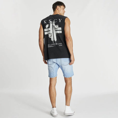 KISS CHACEY Analyse Standard Muscle Tee - Mineral Black
