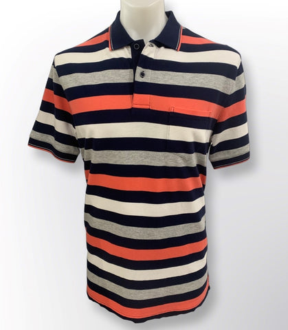 Bridgeport B9234 Stripe Polo - Multi