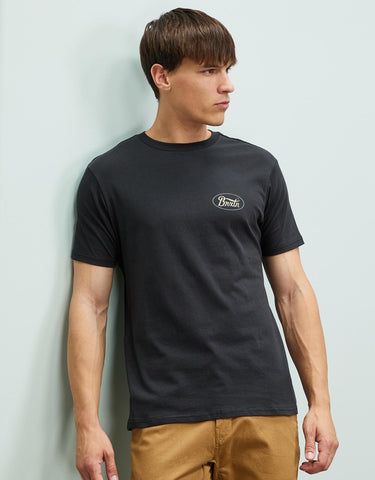 BRIXTON PARSONS S/S TAILORED TEE - Black