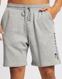 BRIXTON Stem Fleece Crossover Short - Heather Grey