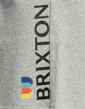 BRIXTON Stem Fleece Crossover Short - Heather Grey