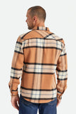 BRIXTON BOWERY L/S FLANNEL - Mocha Plaid