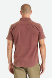 BRIXTON CHARTER OXFORD S/S WOVEN SHIRT - Mahogany Sun Wash