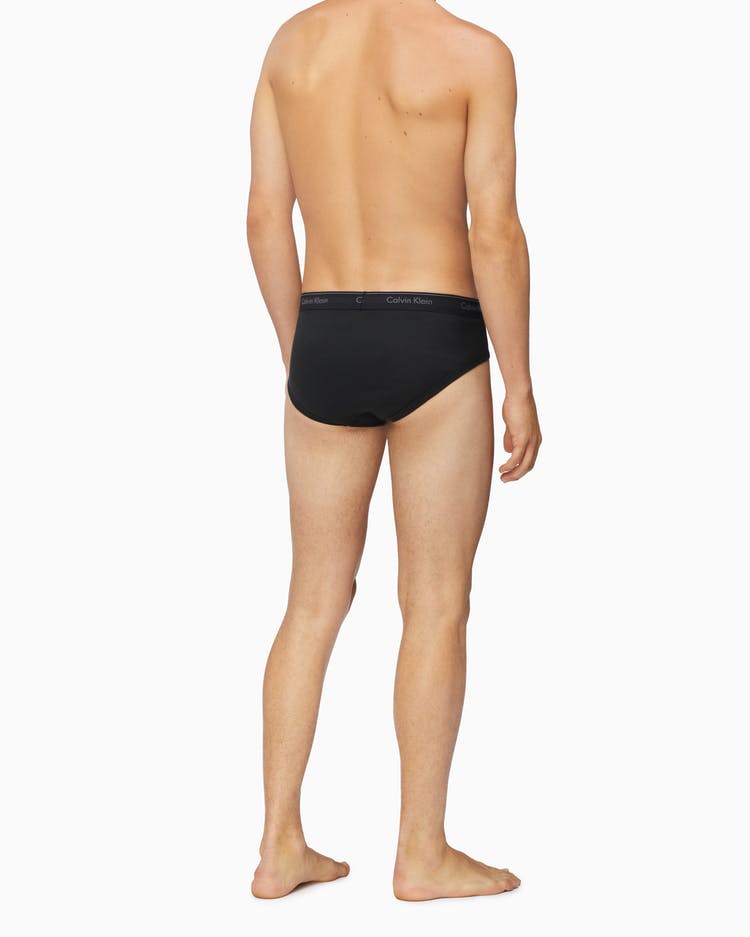 Calvin Klein Men’s Underwear Cotton Classic Fit 4 Pack Hip Brief Slip  NB4004961