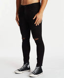 SUSHI RADIO Hacksaw Cropped Skinny Jean - Washed Black