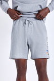 BRIXTON Stem Fleece Crossover Short - Heather Grey