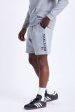 BRIXTON Stem Fleece Crossover Short - Heather Grey