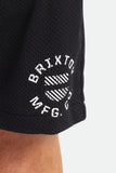 BRIXTON SHIELD CREST Mesh Short - Black