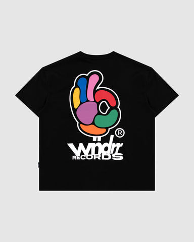 WNDRR BENNY BOX FIT TEE - BLACK