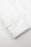 HARDY AMIES HA001SF Herringbone L/S Business Shirt - White