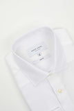 HARDY AMIES HA001SF Herringbone L/S Business Shirt - White