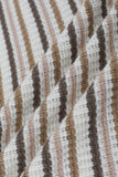 JAMES HARPER JHK761 Striped Open Neck Polo Knit Shirt - Natural