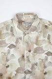 JAMES HARPER JHS611 Floral Short Sleeve Watercolour Linen Shirt - Natural