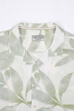 JAMES HARPER JHS613 Banana Leaf Border Cuban Collar Shirt - Sage