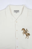 JAMES HARPER JHS622 Rodeo Cuban Collar Linen Shirt - White