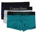CALVIN KLEIN BOLD LOGO MICRO STRETCH 3 PACK LOW RISE TRUNKS - Peacoat/ High Rise