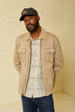 BRIXTON DURHAM RESERVE VEGAN SHEARLING JACKET - Sand