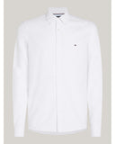 TOMMY HILFIGER MW0MW35769_YCF Slim Fit Dobby Oxford Shirt - Optic White