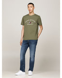 TOMMY HILFIGER MW0MW36454_PLI NAUTICAL ARCH TEE - Battle Green