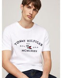 TOMMY HILFIGER MW0MW36454_YBR NAUTICAL ARCH TEE - White