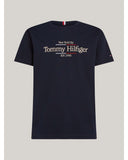 TOMMY HILFIGER MW0MW36209_DW5 Logo Embroidery Interlock Tee - Desert Sky