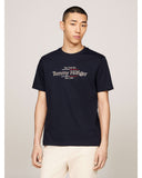 TOMMY HILFIGER MW0MW36209_DW5 Logo Embroidery Interlock Tee - Desert Sky