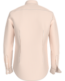 TOMMY HILFIGER MW0MW34573_0FA CLASSIC POPLIN STRIPE LS SHIRT - Ivory/Desert Sky