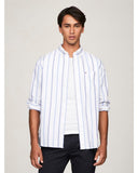 TOMMY HIFIGER MW0MW37299_0A5 OXFORD SPACED OUT STP SHIRT - Desert Sky/Dark Magma