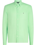 TOMMY HILFIGER MW0MW19399_LXZ Premium Linen Shirt - Mint Gel