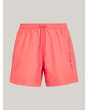 TOMMY HILFIGER UM0UM03258_TJN Original Logo Mid Length Swim Shorts - Laser Pink