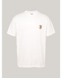 TOMMY JEANS DM0DM19687_YBH Logo Embroidery Crew Neck T-Shirt - Ancient White