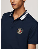 TOMMY HILFIGER DM0DM19624_YBH Regular Varsity Polo - Dark Night Navy