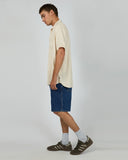 SILENT THEORY 40X0185 LINEN SS SHIRT - Natural