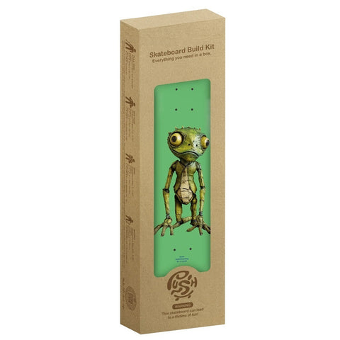 PUSH Lizard Guy FP 7.5 In-Complete Skateboard - Green