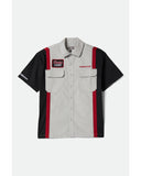 BRIXTON COORS LIGHT SHAKE DOWN 03481 S/S SHIRT - Silver/Black