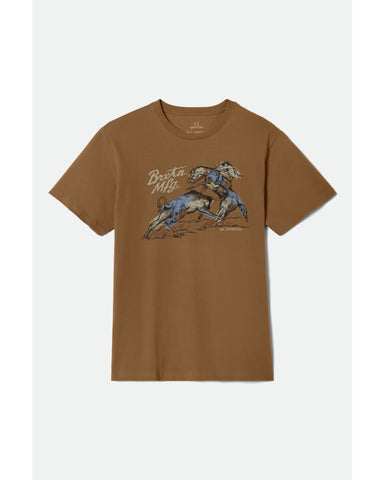 BRIXTON WELLSTON 17330 S/S TEE - Washed Copper