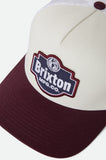 BRIXTON Genuine Quality NetPlus® Trucker Hat - Off White/Port
