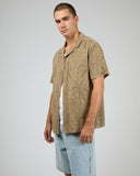 SILENT THEORY 4069046 Foliage S/S Shirt - Brown